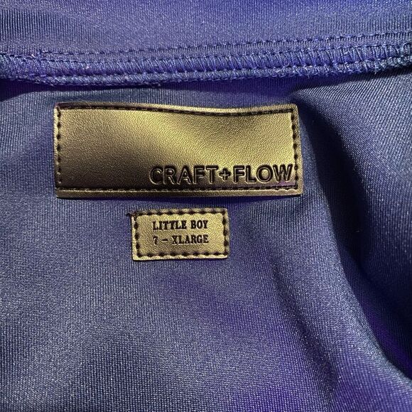 Craft + Flow Little Boy (7) XL Royal Blue Track Jacket - Picture 6 of 6